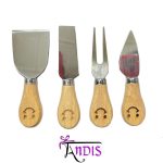 کارد صبحانه خوری چوبی طرح لبخند
